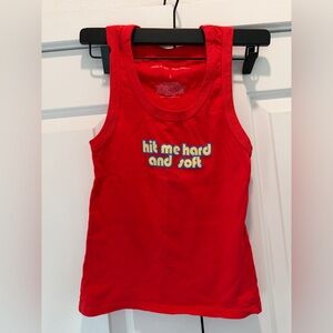 NWOT- Billie Eilish Red HMHAS Tank Top LARGE but fits like small/medium